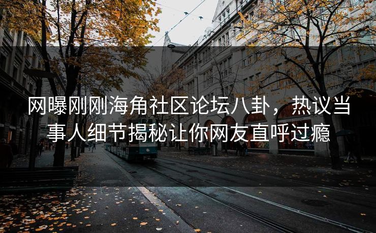 网曝刚刚海角社区论坛八卦，热议当事人细节揭秘让你网友直呼过瘾